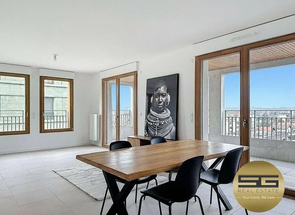 Wohnzimmer; blick, fliesenboden, tageslicht, moderner stil