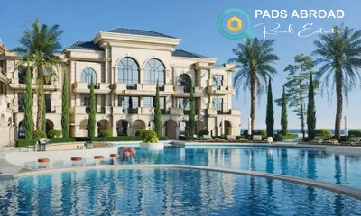 Casa e arredores; vista