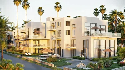 Casa y alrededores; vista