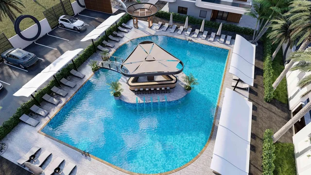 House and surroundings; view, natural light