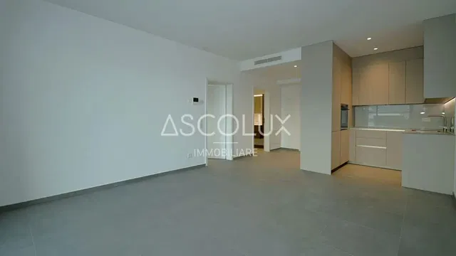 Living room; tile floor, renovated, natural light
