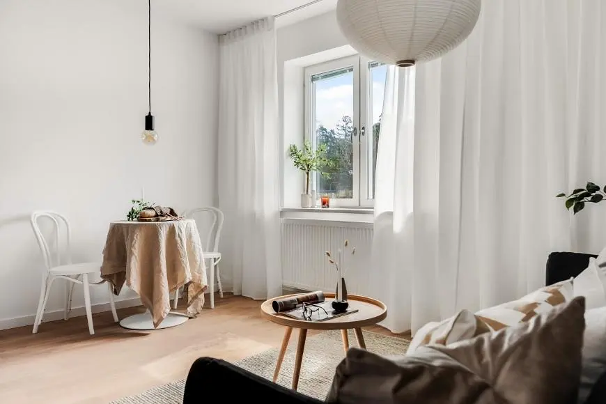 Salon; lumière naturelle, style moderne