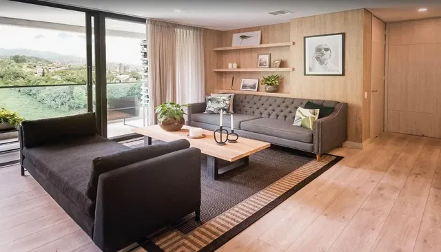 Дневна соба; поглед, природно светло, модерни стил, дрвени под