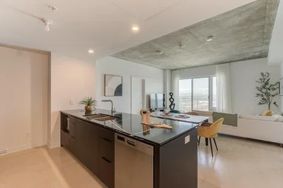 Kitchen; kitchen appliances, natural light, modern style