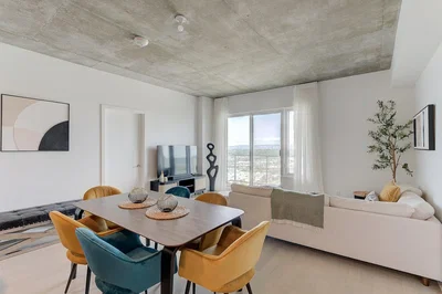 Living room; view, natural light, modern style