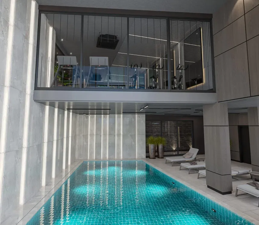 Кућа и околина; поглед, природно светло, модерни стил