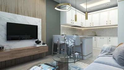 Dnevni boravak; moderan stil, prirodna svjetlost