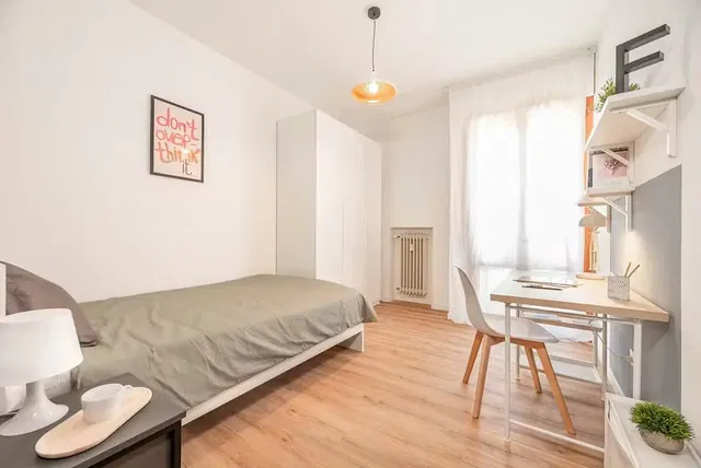 Bedroom; natural light, modern style, wood floor