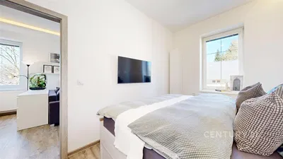 Slaapkamer; natuurlijk licht, houten vloer