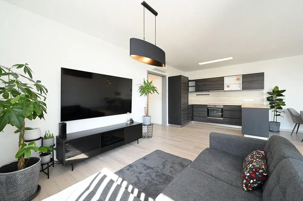 Wohnzimmer; tageslicht, moderner stil