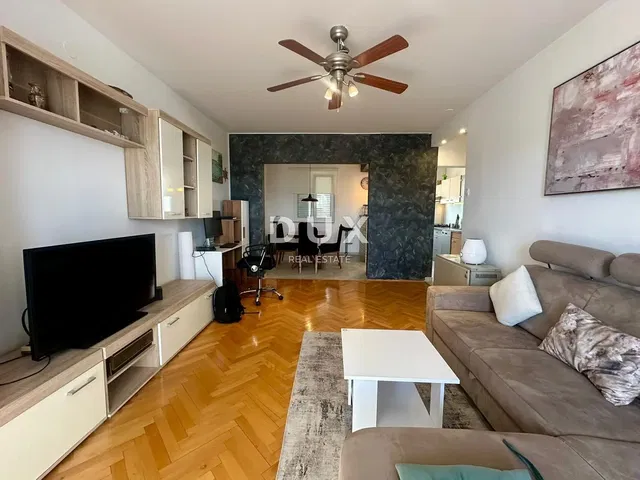 Living room; wood floor, natural light, modern style