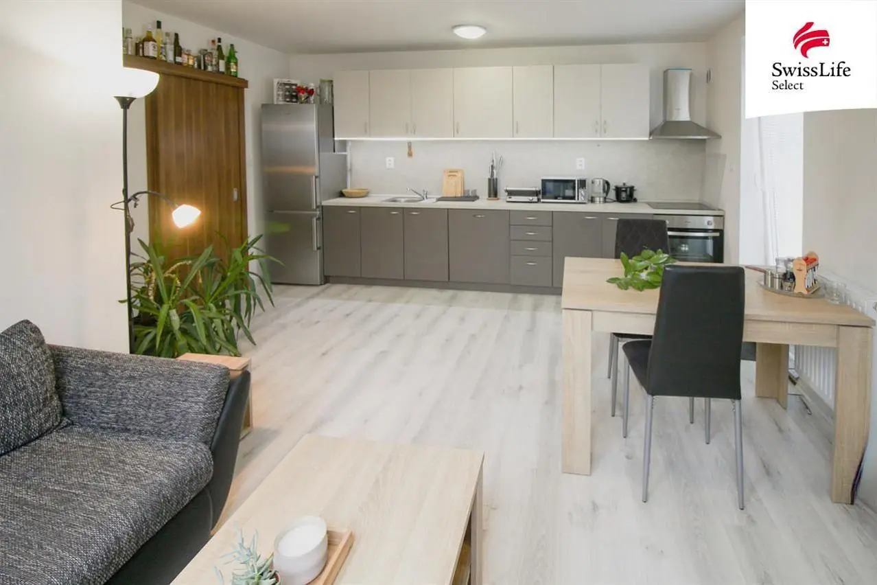 Dnevni boravak; kućanski aparati, prirodna svjetlost, moderan stil