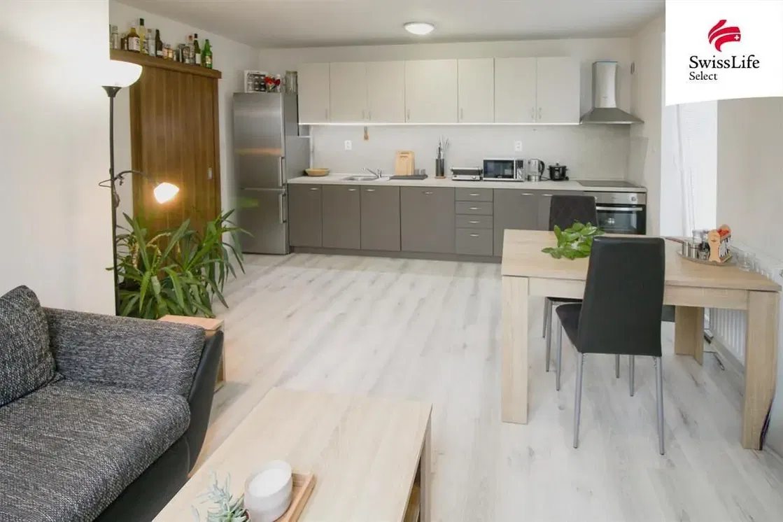 Dnevni boravak; kućanski aparati, prirodna svjetlost, moderan stil