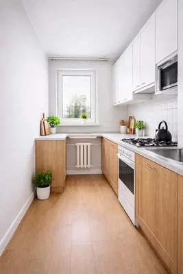 Кухиња; кухињски апарати, природно светло, модерни стил