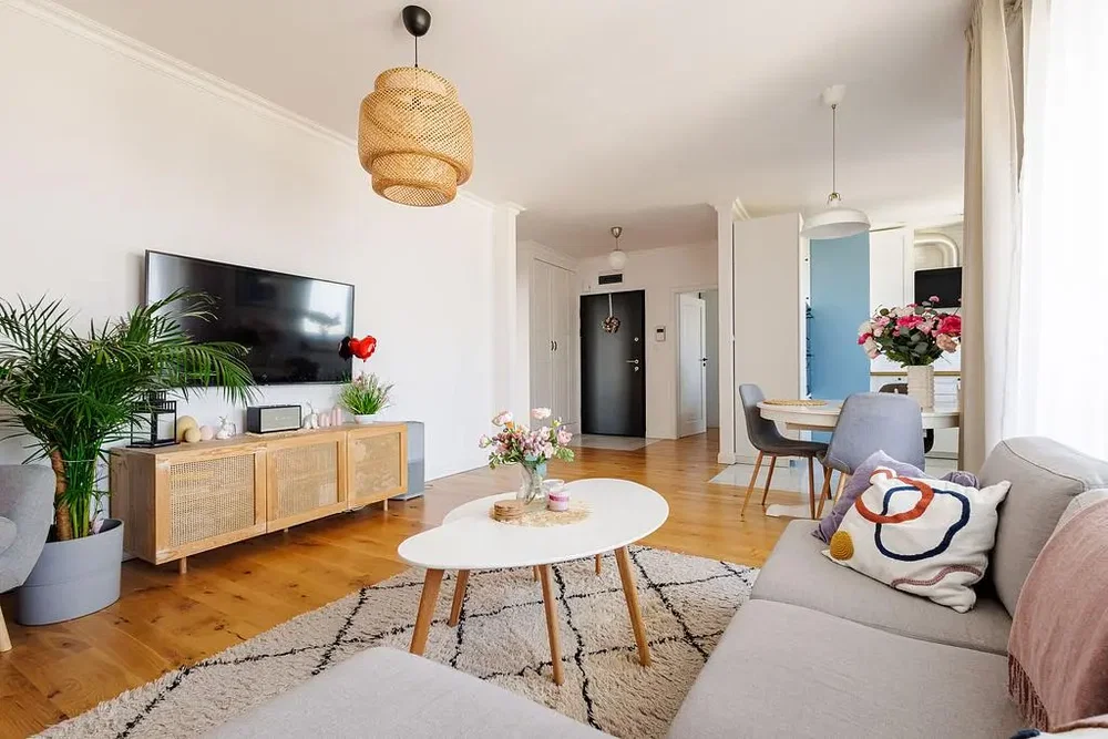 غرفة معيشة; ضوء طبيعي, أسلوب عصري