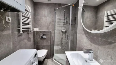 Kupaonica; pločice, renoviran, prirodno svjetlo, moderni stil