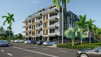 Casa y alrededores; vista