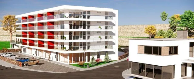 Casa y alrededores; vista