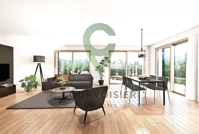 Wohnzimmer; blick, holzboden, tageslicht, moderner stil