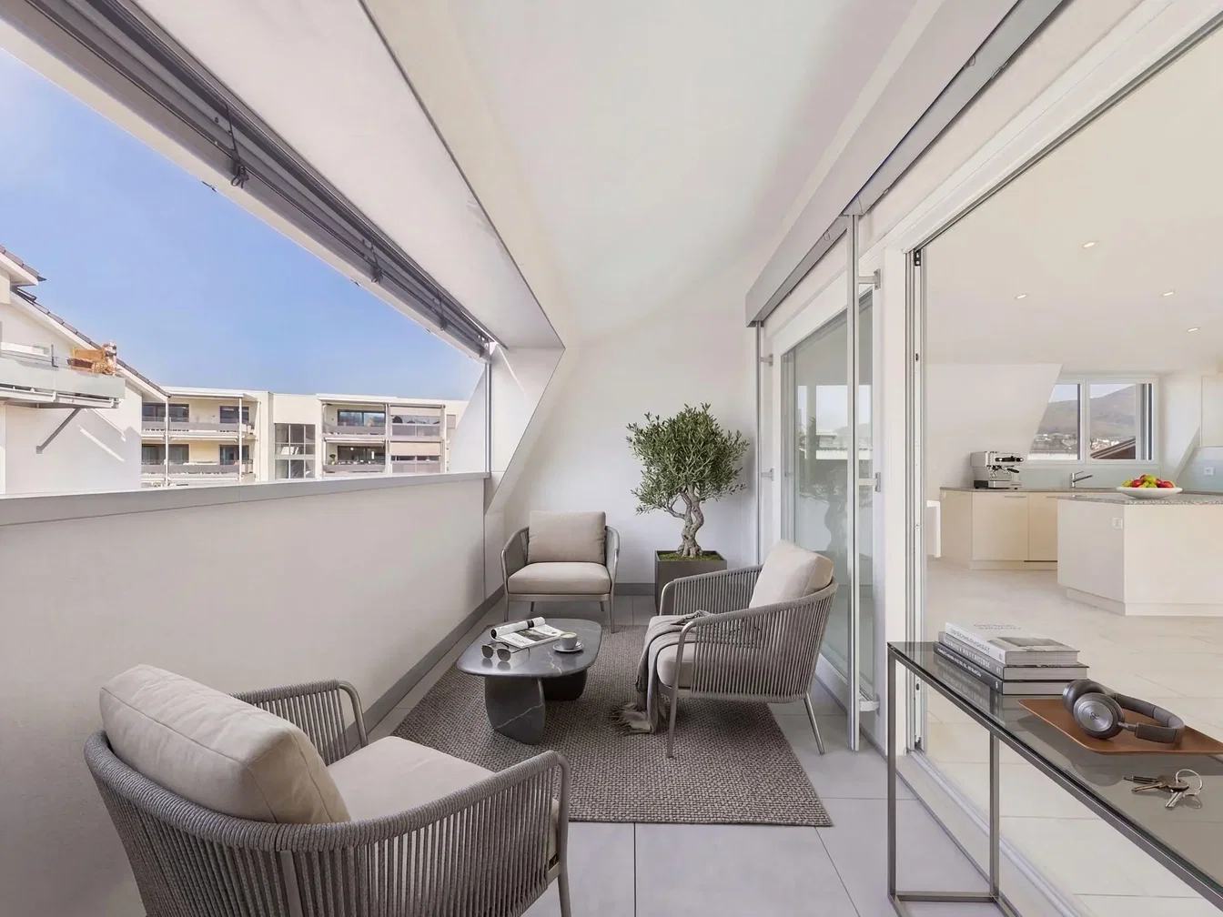 Terrazza; vista, luce naturale