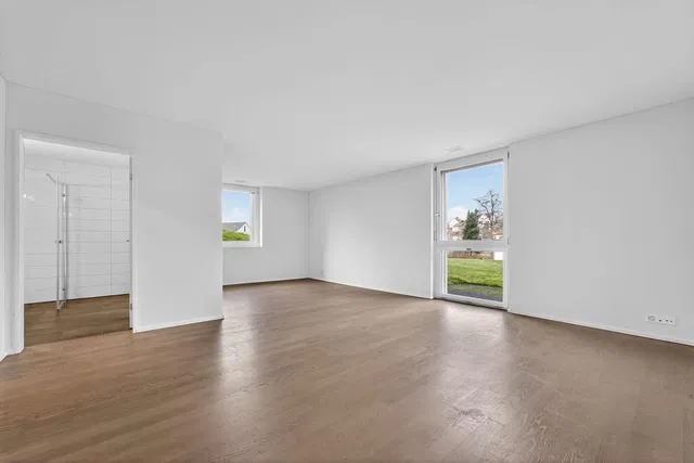 Living room; natural light, wood floor