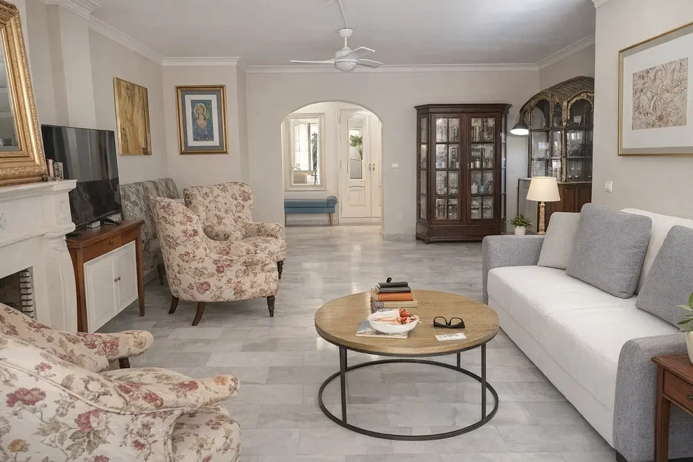 Obývací pokoj; přirozené světlo, moderní styl