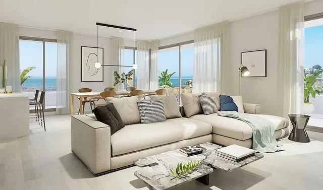 Living room; view, natural light, modern style