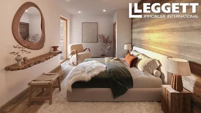 Ložnice; moderní styl, dřevěná podlaha, přirozené světlo