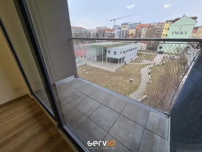 Balcon; vue, carrelage