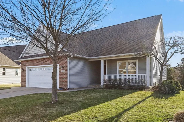 House and surroundings; natural light
