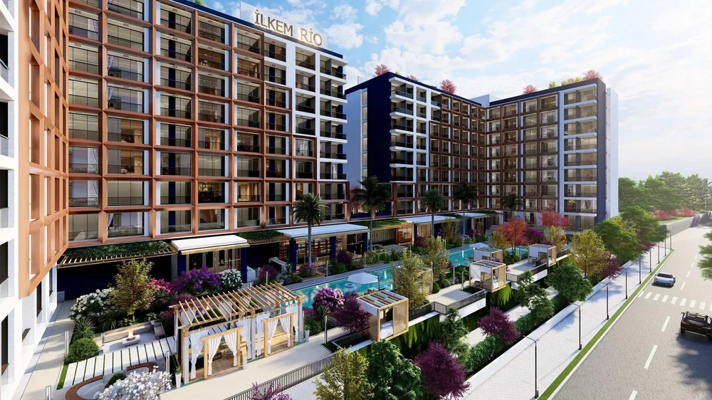 Dům a okolí; výhled