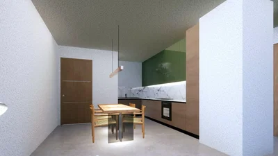 Cuisine; électroménager, lumière naturelle, style moderne