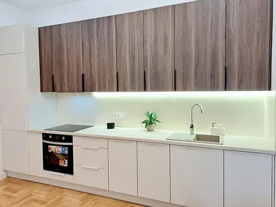 Kuhinja; kuhinjski aparati, prirodno svjetlo, moderni stil