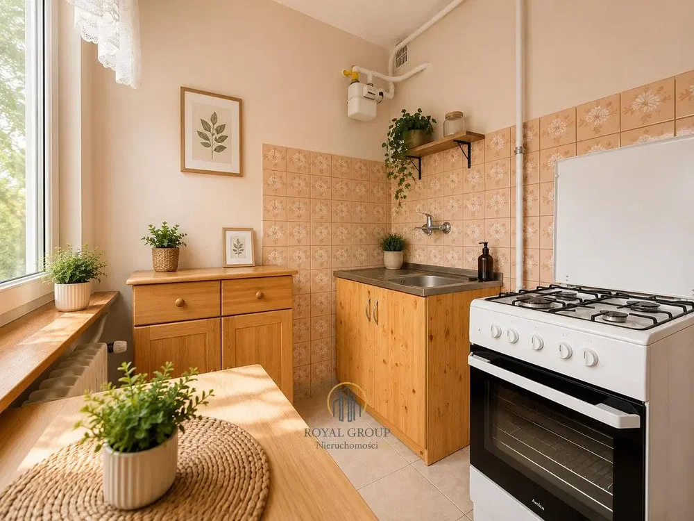 Kitchen; kitchen appliances, tile floor, view, natural light