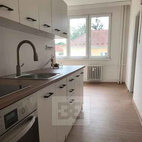 Küche; küchengeräte, fliesenboden, tageslicht, moderner stil