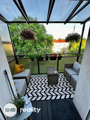 Balkon; widok, światło dzienne, styl nowoczesny