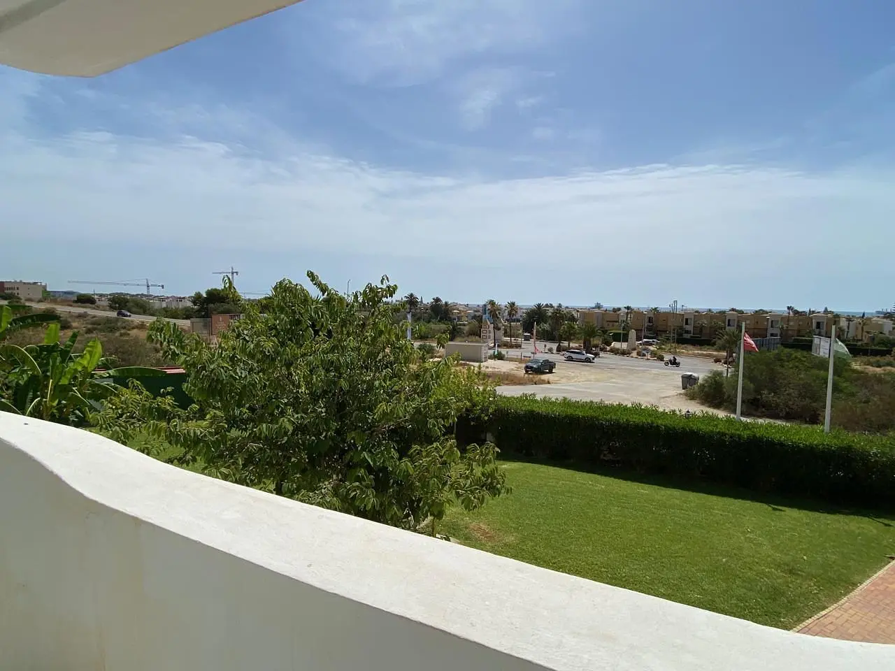 Balkon; výhled, přirozené světlo