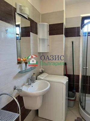 Toilet; tile floor, renovated