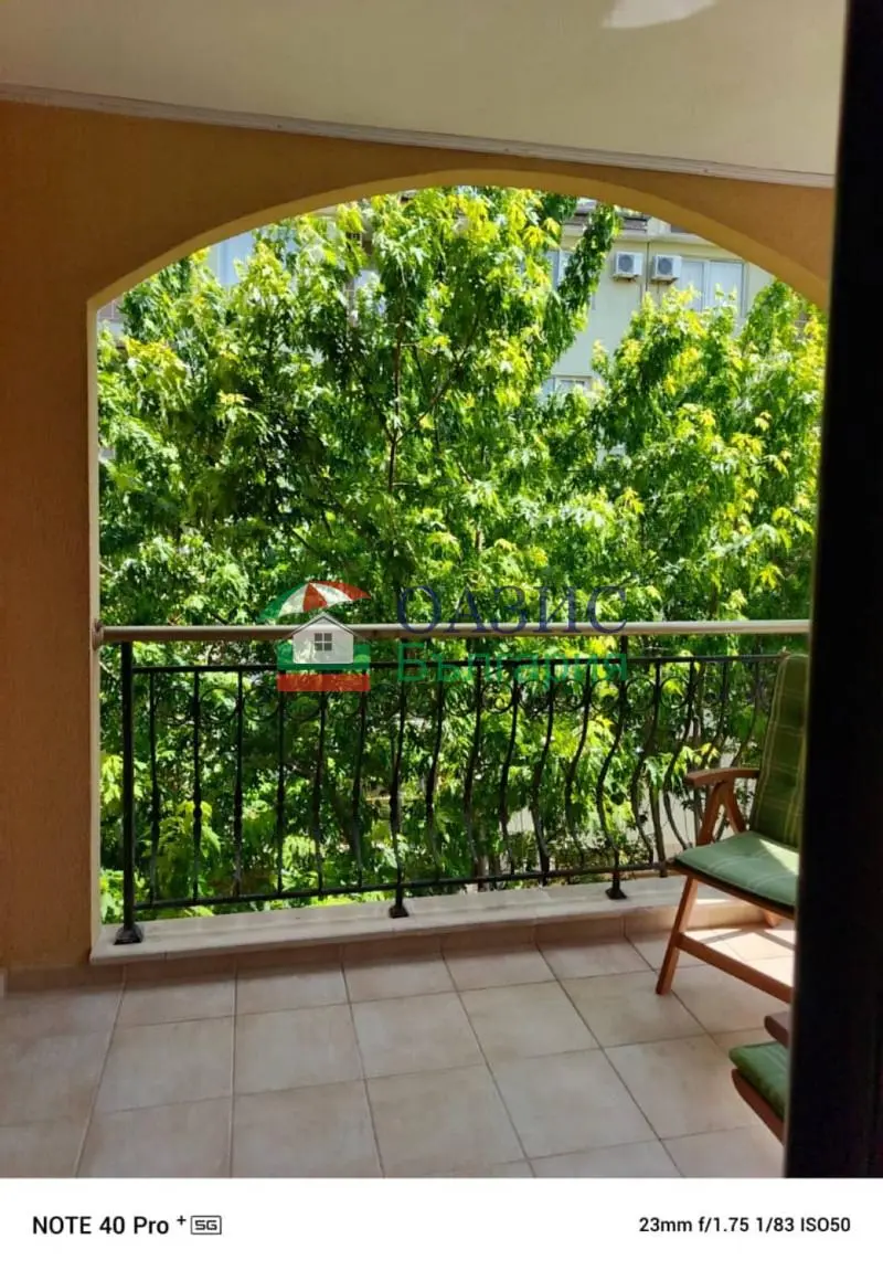 Balcony; tile floor, natural light, view