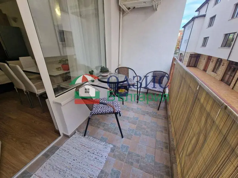Balcony; tile floor, natural light, view