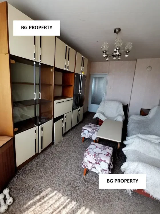 Living room; natural light, needs renovation