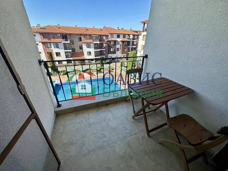 Balcony; view, tile floor