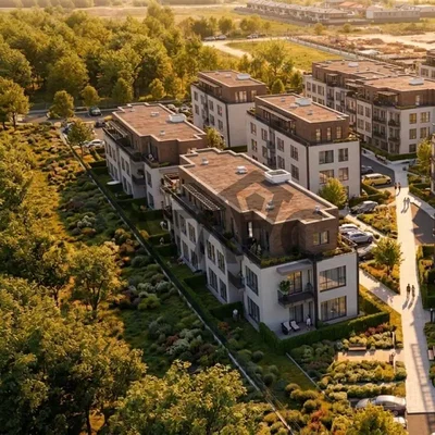 Hiša in okolica; razgled, naravna svetloba