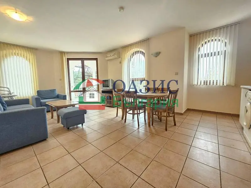Living room; tile floor, natural light
