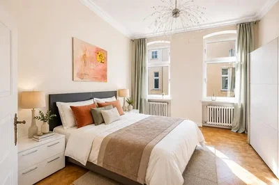 Chambre; lumière naturelle, parquet