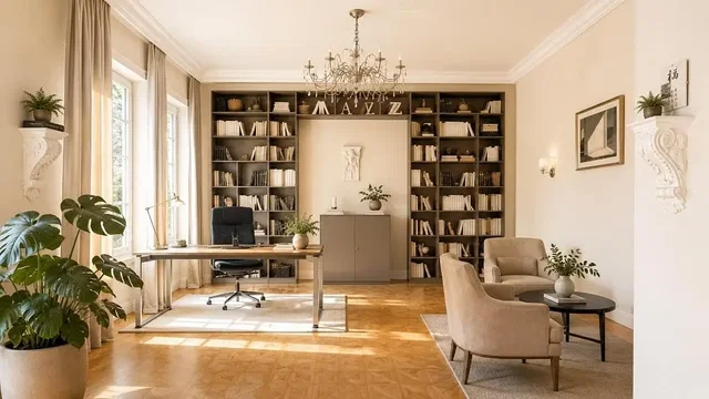 Living room; natural light, wood floor, modern style