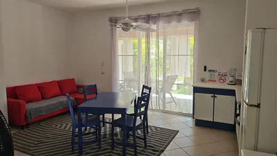 Living room; natural light, tile floor