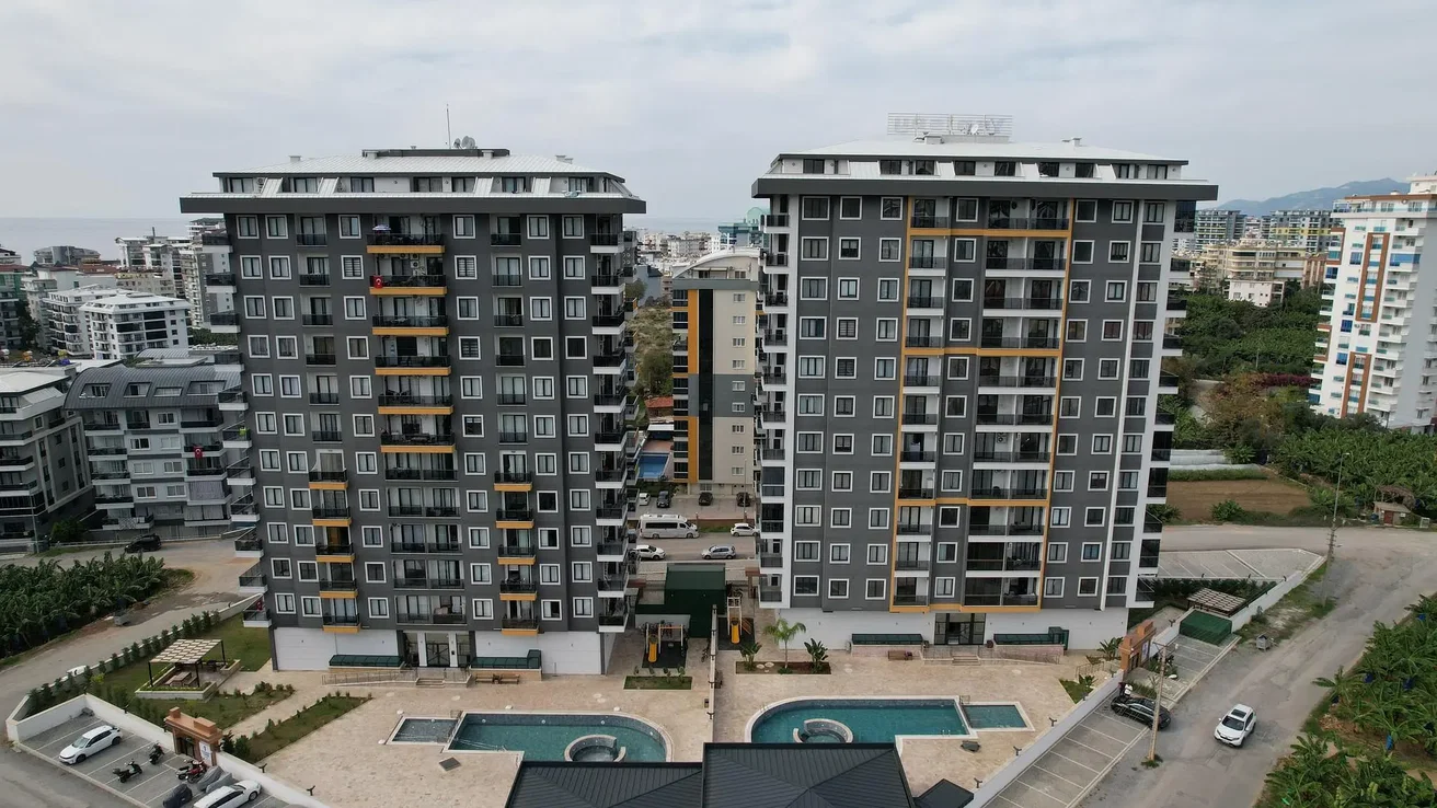 Casa e arredores; vista