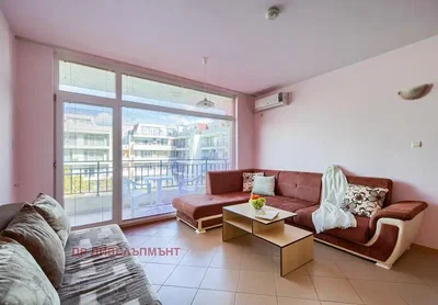 Living room; tile floor, natural light