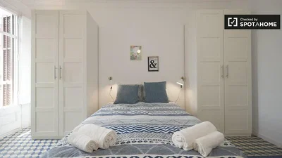 Schlafzimmer; tageslicht, fliesenboden